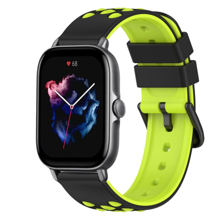 22mm Two-Color Silicone Watch Band, For Amazfit GTS 3, For Amazfit GTS 2E