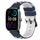 For Amazfit GTS 2 Mini / Midnight Blue + White