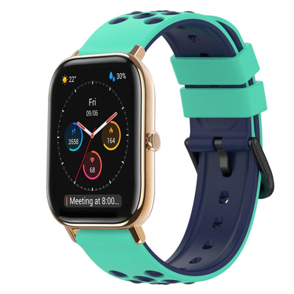 22mm Two-Color Silicone Watch Band, For Amazfit GTS, For Amazfit GTR 42mm
