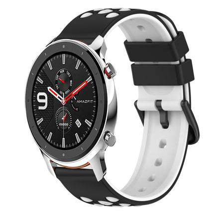 22mm Two-Color Silicone Watch Band, For Amazfit GTS, For Amazfit GTR 42mm