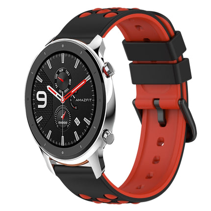 22mm Two-Color Silicone Watch Band, For Amazfit GTS, For Amazfit GTR 42mm