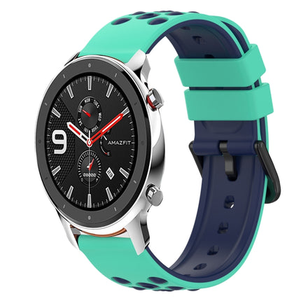 22mm Two-Color Silicone Watch Band, For Amazfit GTS, For Amazfit GTR 42mm