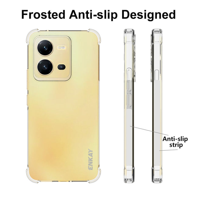 For vivo V25 5G Global NKAY Clear TPU Shockproof Phone Case, For vivo V25 5G Global