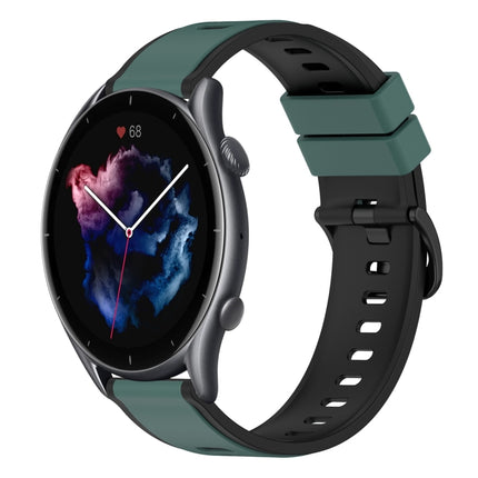 22mm Two-Color Silicone Watch Band, For Amazfit GTR 3, For Amazfit GTR 3 Pro