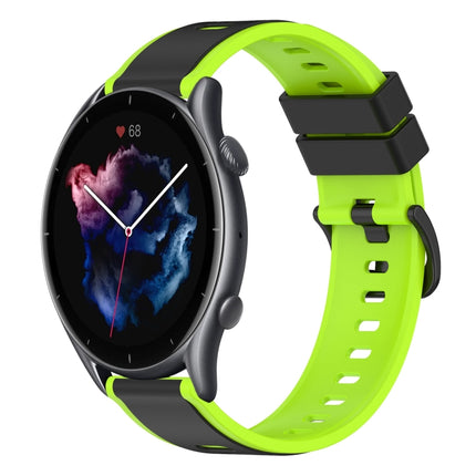 22mm Two-Color Silicone Watch Band, For Amazfit GTR 3, For Amazfit GTR 3 Pro