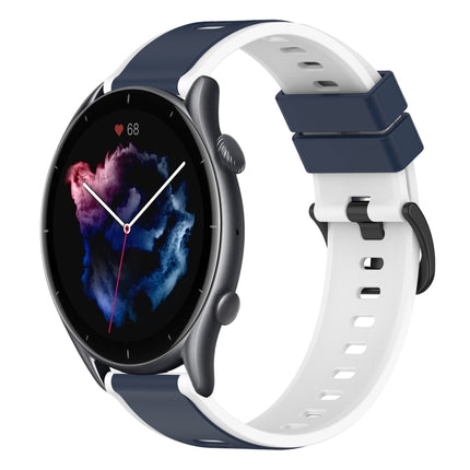 22mm Two-Color Silicone Watch Band, For Amazfit GTR 3, For Amazfit GTR 3 Pro