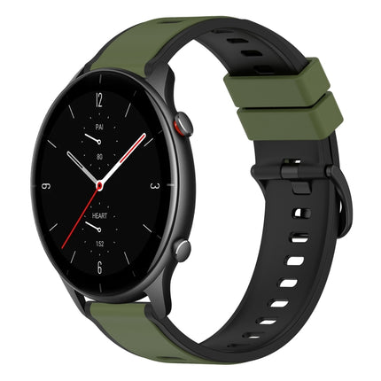 22mm Two-Color Silicone Watch Band, For Amazfit GTR 2e, For Amazfit GTR 2
