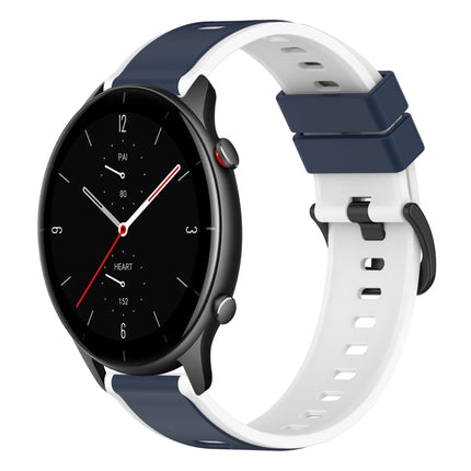 22mm Two-Color Silicone Watch Band, For Amazfit GTR 2e, For Amazfit GTR 2