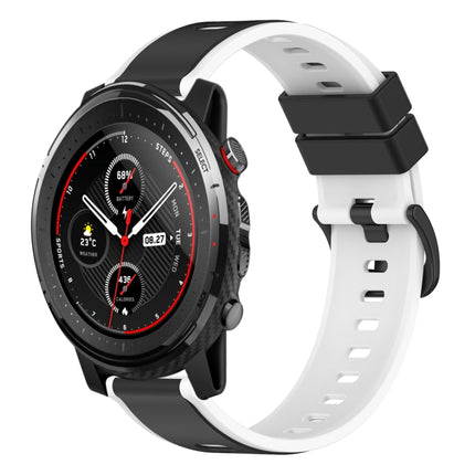 22mm Two-Color Silicone Watch Band, For Amazfit 3, For Amazfit GTR 47mm