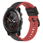 For Amazfit 3 / Black+Red