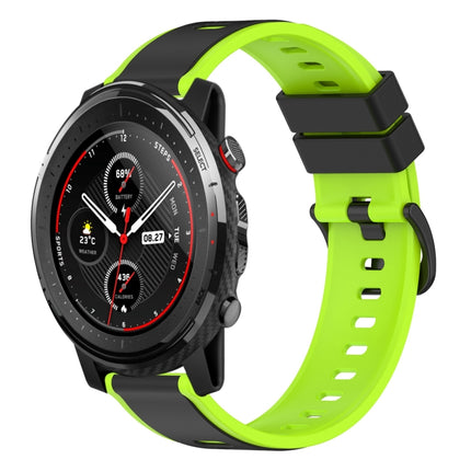 22mm Two-Color Silicone Watch Band, For Amazfit 3, For Amazfit GTR 47mm