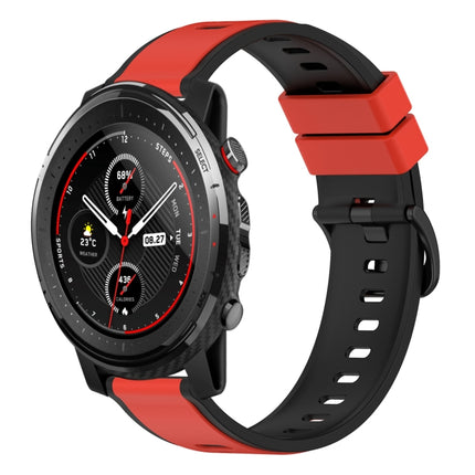22mm Two-Color Silicone Watch Band, For Amazfit 3, For Amazfit GTR 47mm