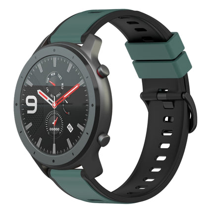 22mm Two-Color Silicone Watch Band, For Amazfit 3, For Amazfit GTR 47mm