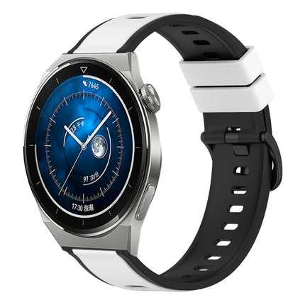 22mm Two-Color Silicone Watch Band, For Huawei Watch GT3 Pro 46mm, For Huawei Watch GT3 46mm