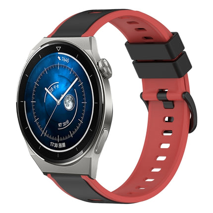22mm Two-Color Silicone Watch Band, For Huawei Watch GT3 Pro 46mm, For Huawei Watch GT3 46mm