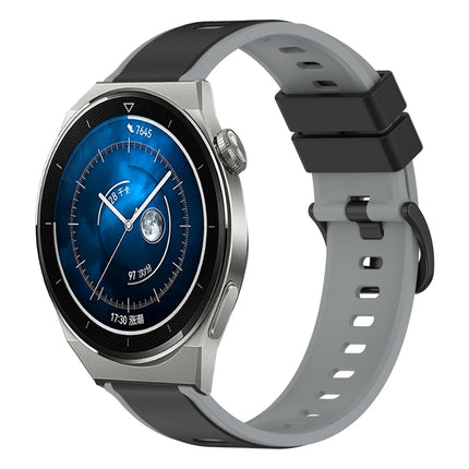 22mm Two-Color Silicone Watch Band, For Huawei Watch GT3 Pro 46mm, For Huawei Watch GT3 46mm