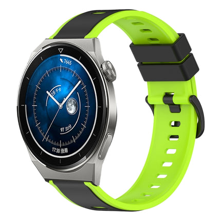 22mm Two-Color Silicone Watch Band, For Huawei Watch GT3 Pro 46mm, For Huawei Watch GT3 46mm