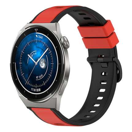 22mm Two-Color Silicone Watch Band, For Huawei Watch GT3 Pro 46mm, For Huawei Watch GT3 46mm