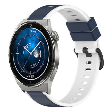 22mm Two-Color Silicone Watch Band, For Huawei Watch GT3 Pro 46mm, For Huawei Watch GT3 46mm