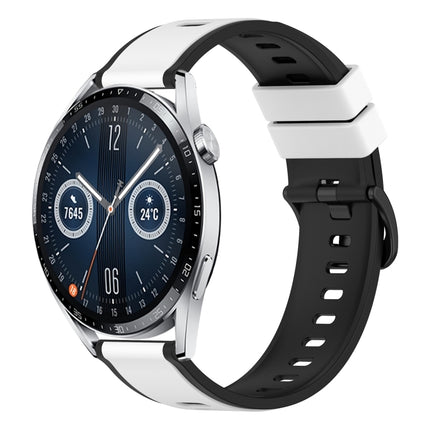 22mm Two-Color Silicone Watch Band, For Huawei Watch GT3 Pro 46mm, For Huawei Watch GT3 46mm