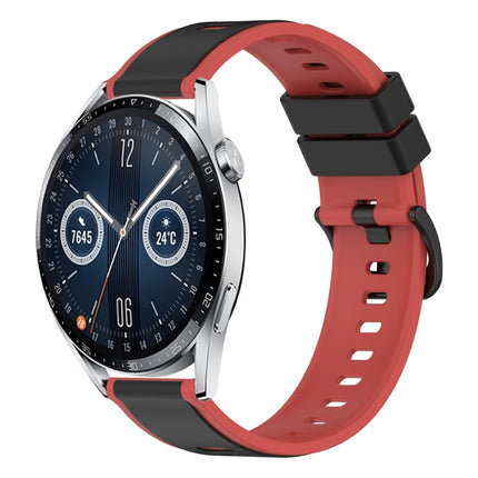 22mm Two-Color Silicone Watch Band, For Huawei Watch GT3 Pro 46mm, For Huawei Watch GT3 46mm