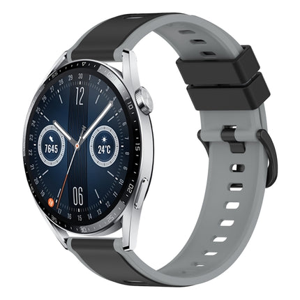 22mm Two-Color Silicone Watch Band, For Huawei Watch GT3 Pro 46mm, For Huawei Watch GT3 46mm