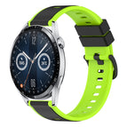 For Huawei Watch GT3 46mm / Black+Lime Green