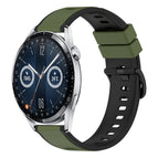 For Huawei Watch GT3 46mm / Army Green + Black