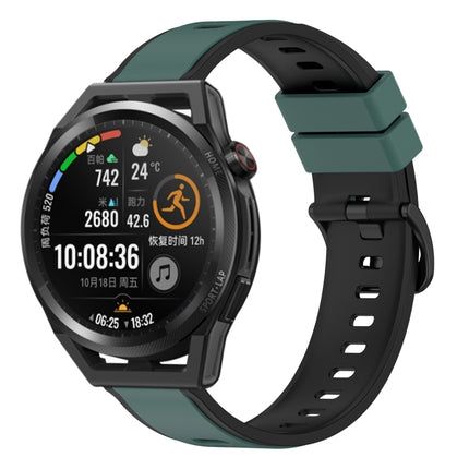 22mm Two-Color Silicone Watch Band, For Huawei Watch GT Runner, For Huawei Watch 3