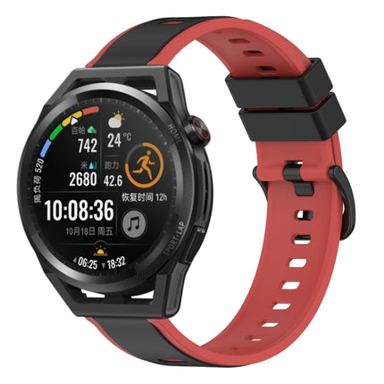 22mm Two-Color Silicone Watch Band, For Huawei Watch GT Runner, For Huawei Watch 3