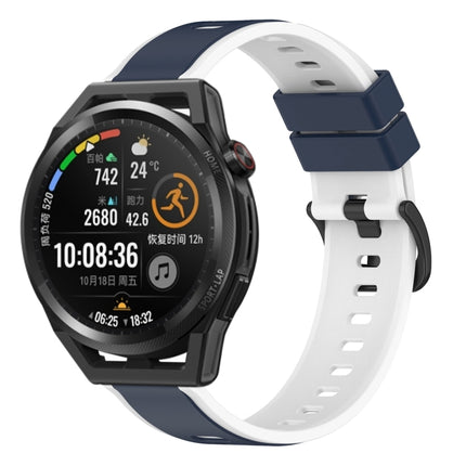22mm Two-Color Silicone Watch Band, For Huawei Watch GT Runner, For Huawei Watch 3
