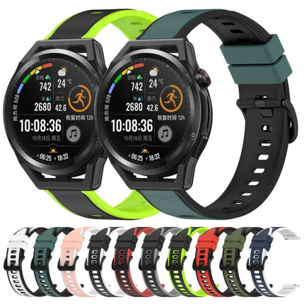 22mm Two-Color Silicone Watch Band, For Huawei Watch GT Runner, For Huawei Watch 3