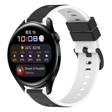 22mm Two-Color Silicone Watch Band, For Huawei Watch GT Runner, For Huawei Watch 3