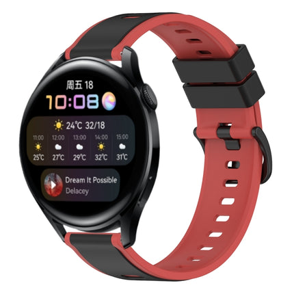 22mm Two-Color Silicone Watch Band, For Huawei Watch GT Runner, For Huawei Watch 3