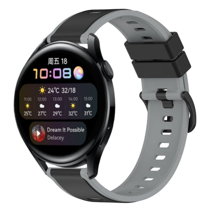 22mm Two-Color Silicone Watch Band, For Huawei Watch GT Runner, For Huawei Watch 3