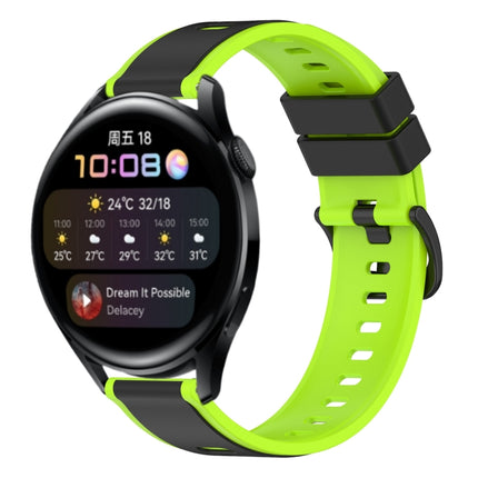 22mm Two-Color Silicone Watch Band, For Huawei Watch GT Runner, For Huawei Watch 3