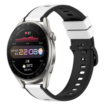 22mm Two-Color Silicone Watch Band, For Huawei Watch 3 Pro, For Huawei GT2 Pro