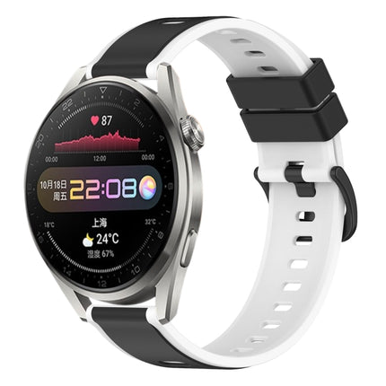 22mm Two-Color Silicone Watch Band, For Huawei Watch 3 Pro, For Huawei GT2 Pro