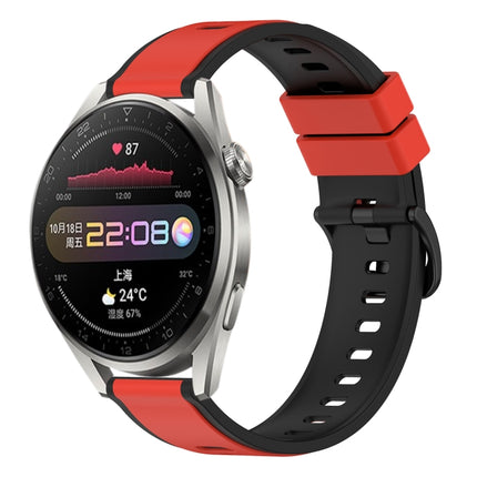 22mm Two-Color Silicone Watch Band, For Huawei Watch 3 Pro, For Huawei GT2 Pro