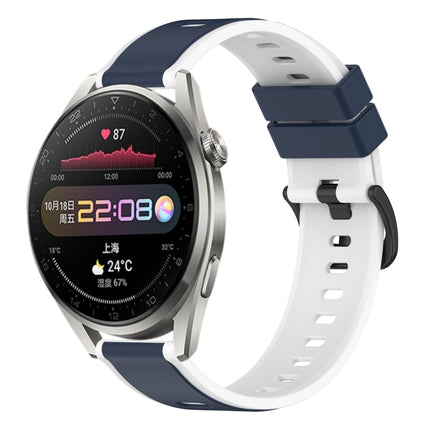 22mm Two-Color Silicone Watch Band, For Huawei Watch 3 Pro, For Huawei GT2 Pro