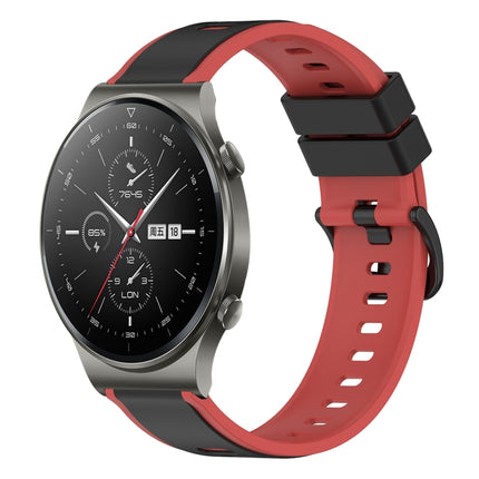 22mm Two-Color Silicone Watch Band, For Huawei Watch 3 Pro, For Huawei GT2 Pro