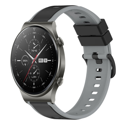 22mm Two-Color Silicone Watch Band, For Huawei Watch 3 Pro, For Huawei GT2 Pro