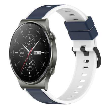 22mm Two-Color Silicone Watch Band, For Huawei Watch 3 Pro, For Huawei GT2 Pro
