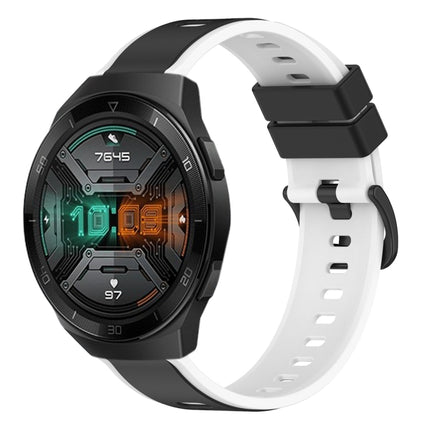 22mm Two-Color Silicone Watch Band, For Huawei Watch GT 2E, For Huawei GT2 46mm