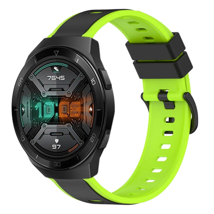 22mm Two-Color Silicone Watch Band, For Huawei Watch GT 2E, For Huawei GT2 46mm