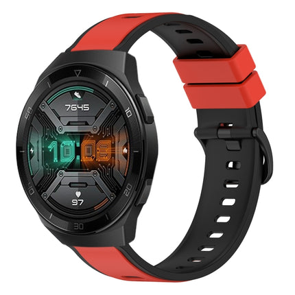 22mm Two-Color Silicone Watch Band, For Huawei Watch GT 2E, For Huawei GT2 46mm