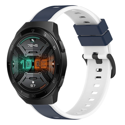 22mm Two-Color Silicone Watch Band, For Huawei Watch GT 2E, For Huawei GT2 46mm