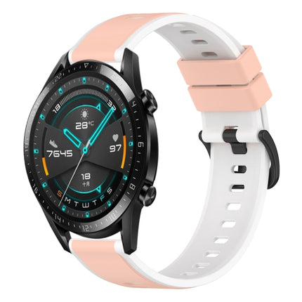22mm Two-Color Silicone Watch Band, For Huawei Watch GT 2E, For Huawei GT2 46mm