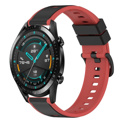 22mm Two-Color Silicone Watch Band, For Huawei Watch GT 2E, For Huawei GT2 46mm