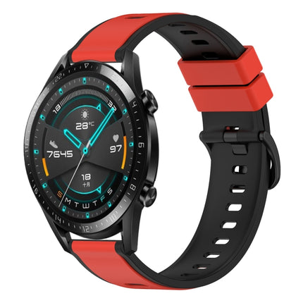 22mm Two-Color Silicone Watch Band, For Huawei Watch GT 2E, For Huawei GT2 46mm